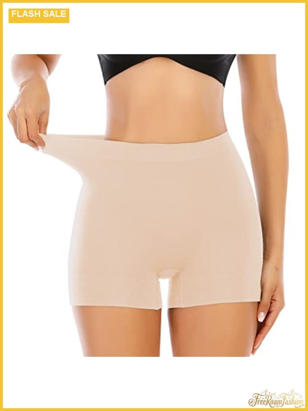 Seamless Shapewear Boyshorts Tummy Control Panties Mid Waisted Slimming Slip
